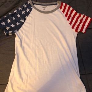 American flag themed shirt